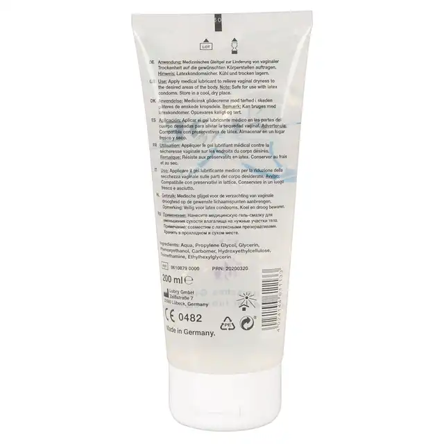 Just Glide - Toys Lubricant 200 ml. Gęsty żel na bazie wody, zapewniający doskonałe nawilżenie i poślizg, bezpieczny dla prezerwatyw i zabawek erotycznych