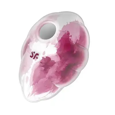 Satisfyer - Cloud Dancer Red/White. Wibrator do łechtaczki w kształcie chmurki, stymulacja wibracją z falą ciśnienia wnosi odrobinę romantyzmu do Twojej sypialni