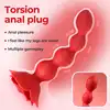 Boys Series - Flower Rose Rotating Anal Beads. Wibrujące koraliki analne na pilota z innowacyjną funkcją obrotową, elegancki design róży