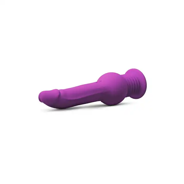 Blush - Impressions New York Gyroquake Dildo Purple. Ruchomy wibrator o realistycznym designie i ekscytujących funkcjach ruchu posuwistego i wibracji