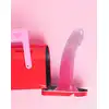 Love to Love - Dildoll Sunrise - dwukolorowe dildo z silikonu z dodatkiem brokatu!