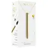 Le Wand - Vibrator Necklace Gold. Elegancki złoty wibrator w formie naszyjnika. Luksusowy naszyjnik z wibratorem o podłużnym kształcie