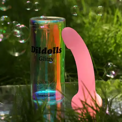 Love to Love - Dildoll Glitzy - nieziemskie dildo z silikonu z błyszczącym brokatem!