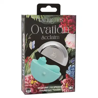 CalExotics - Ovation Acclaim. Precyzyjny wibrator do łechtaczki w eleganckim magnetycznym etui, ergonomiczne krzywizny i potężne wibracje