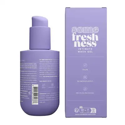SOME WASH - Intimate Wash 100ml. Delikatny żel do mycia okolic intymnych, zapewnia naturalną równowagę pH, odżywcze oczyszczanie i codzienną ochronę