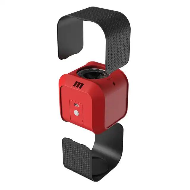 M for Men - Slambox Red. Automatyczny masturbator z funkcją super stymulacyjnych ruchów obrotowych, dyskretne i eleganckie etui