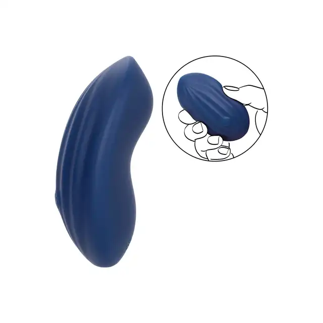 CalExotics - Cashmere Velvet Curve. Intensywny wibrator do łechtaczki, miękki i gładki silikon o sensualnych żłobieniach dla dodatkowej stymulacji