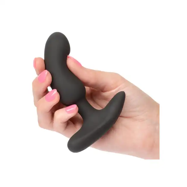 CalExotics - Rechargeable Curved Probe. Wibrujący stymulator prostaty z wyjątkową i ergonomiczną krzywizną, gładki wodoodporny materiał