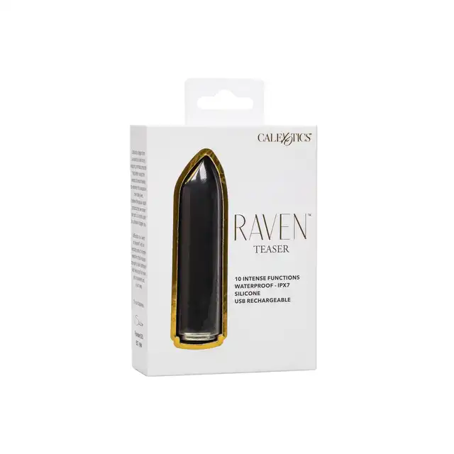 CalExotics - Raven Teaser. Kompaktowy mini wibrator, który wzbudzi intensywne doznania, odkryj sekretną rozkosz 