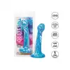 CalExotics - Twisted Bulb Tip Probe Blue. Silikonowe dildo z bulwiastą końcówką dla rozkoszy na wysokim poziomie, odkryj intensywną przyjemność