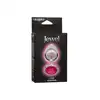 CalExotics - Jewel Large Rose Plug. Metalowy korek analny z różowym kryształkiem w podstawie, srebrny i gładki plug o opływowym kształcie