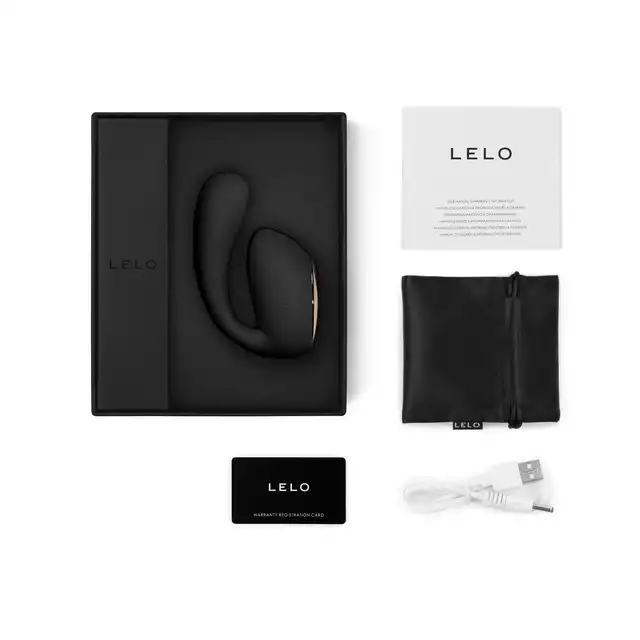 Lelo - Ida Wave. Podwójny stymulator na aplikację, wibrator łechtaczki i punktu G z obrotową końcówką o technologii WaveMotion