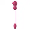 Dreamtoys - Flexible Dual Stimulator. Niesamowity różowy pulsujący stymulator łechtaczki z wibrującym jajeczkiem, podwójna przyjemność