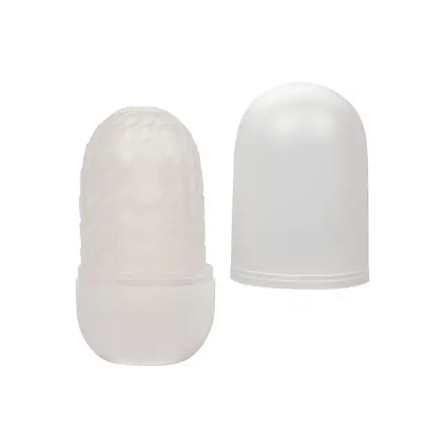CalExotics - Boundless Squishy Ball Stroker Yellow. Masturbator z dwoma strukturami stymulacyjnymi, eksploruj nieograniczoną rozkosz z dwustronną strukturą i wyjmowaną kulką