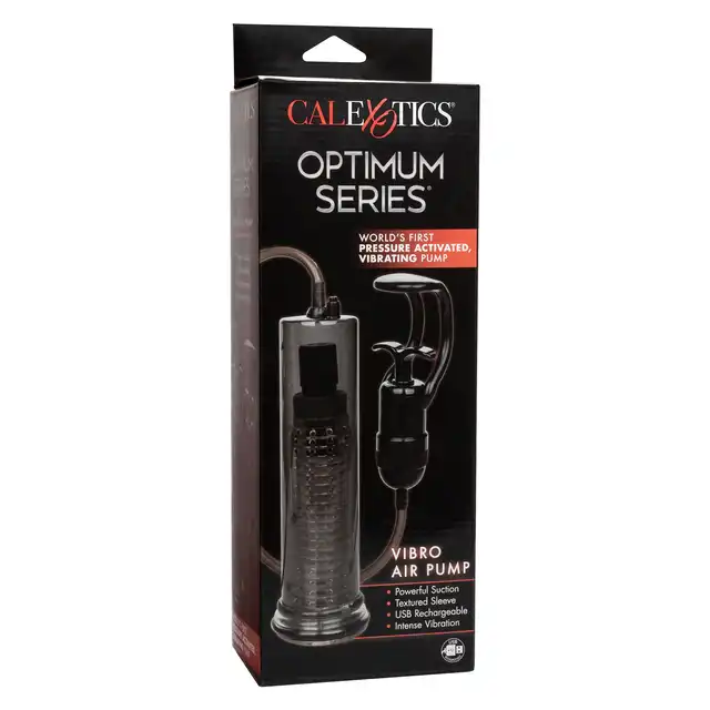 CalExotics - Vibro Air Pump. Wibrująca pompka do penisa z innowacyjną technologią - automatyczna aktywacja wibracji po osiągnięciu idealnego ciśnienia