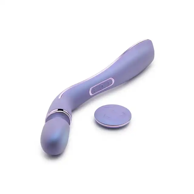 Wellness - Eternal Wand Purple. Silikonowa, lawendowa magiczna różdżka na pilota bezprzewodowego. Niesamowite doznania z 10 trybami wibracji