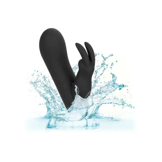 CalExotics - Raven Bunny. Mini wibrator podwójny z króliczkiem do łechtaczki, zanurz się w rozkoszach podwójnej stymulacji 