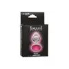 CalExotics - Jewel Small Rose Plug. Niewielki korek analny z różowym kryształkiem, srebrny i gładki plug o opływowym kształcie