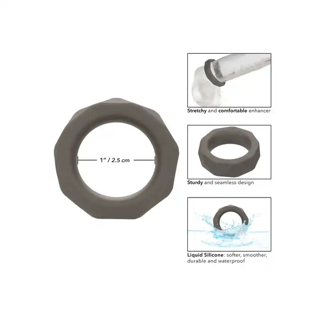 Calexotics - Alpha Prolong Prismatic Ring - pierścień na penisa. Popraw swoją erekcję!