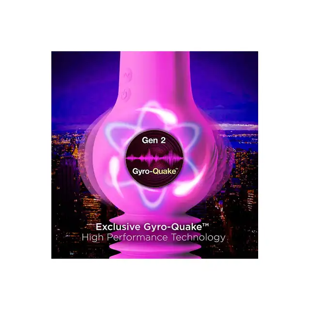 Blush - Impressions New York Gyroquake Dildo Purple. Ruchomy wibrator o realistycznym designie i ekscytujących funkcjach ruchu posuwistego i wibracji