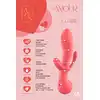 Amour – Triple Pleasure Vibe Claire. Różowy, potrójny wibrator do stymulacji waginalnej, analnej oraz łechtaczkowej