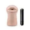 Blush - Enlust Nicole Vibrating. Realistyczny masturbator z mini wibratorem w zestawie, inspirowany soczystymi ustami kochanki AI