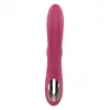 Dream Toys - Essentials Dual G-Spot. Różowy, silikonowy, profilowany wibrator ze stukającym stymulatorem łechtaczki