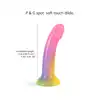 Love to Love - Dildoll Stargazer - wielokolorowe dildo z silikonu z dodatkiem brokatu! 