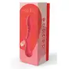 Amour – Flexible G-Spot Vibrator Aimee. Malinowy, profilowany wibrator do stymulacji punktu G z  żebrowaniem