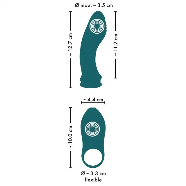 Couples Choice - RC 3in1 Vibrator. Zestaw wibrator do punktu G i ring erekcyjny, możliwość połączenia w cudowny stymulator podwójny, sterowanie za pomocą pilota