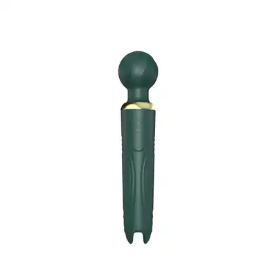 Bseries -  Av Wands Green. Ciemnozielona magiczna różdżka ze złotymi elementami. Intuicyjny interfejs i 10 funkcji