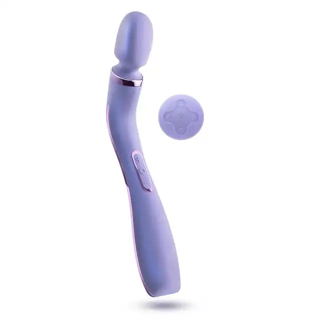 Wellness - Eternal Wand Purple. Silikonowa, lawendowa magiczna różdżka na pilota bezprzewodowego. Niesamowite doznania z 10 trybami wibracji
