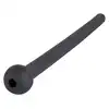 Penisplug - Penis Plug Piss Play black. Silikonowy dilator do cewki moczowej z wydrążonym środkiem