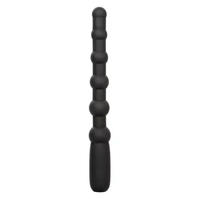CalExotics - Rechargeable X-10 Beads. Wibrator analny o stopniowanej strukturze koralików, elastyczna konstrukcja z intensywnymi wibracjami