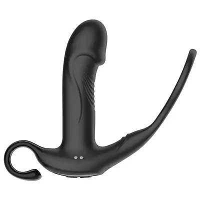 B-Series - Levante Prostate Massager USB. Nowoczesny stymulator prostaty z ruchem posuwistym i wibracjami oraz ringiem na penisa. Pełnia rozkoszy. 