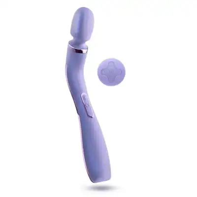Wellness - Eternal Wand Purple. Silikonowa, lawendowa magiczna różdżka na pilota bezprzewodowego. Niesamowite doznania z 10 trybami wibracji