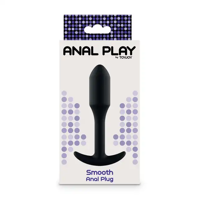 ToyJoy - Smooth Anal Plug. Silikonowa wtyczka analna o gładkiej konstrukcji, rozmiar przyjazny początkującym