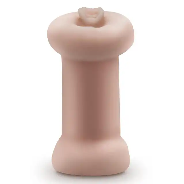 Blush - Enlust Tasha Glow. Dwustronny masturbator z anusem i pochwą modelki AI, wyjątkowe żebrowanie do jeszcze mocniejszej stymulacji