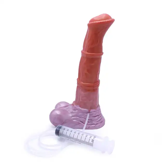 Kiotos Monstar - Dildo Beast 58 XL Squirt. Ogromne dildo w kształcie członka bestii, penis z wytryskiem. Bestia intensywnych doznań