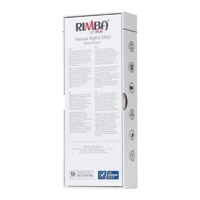Rimba - SN02 Bullet - mini wibrator w formie bulletu z wyświetlaczem LCD