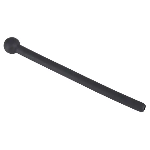 Penisplug - Penis Plug Piss Play black. Silikonowy dilator do cewki moczowej z wydrążonym środkiem