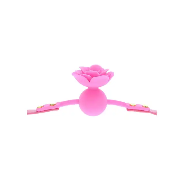 Taboom - Malibu Rose Ball Gag Pink. Knebel w kształcie róży, zapewnia bezpieczne i komfortowe dopasowanie, zwiększając poczucie bezradności i podniecenia fizycznego
