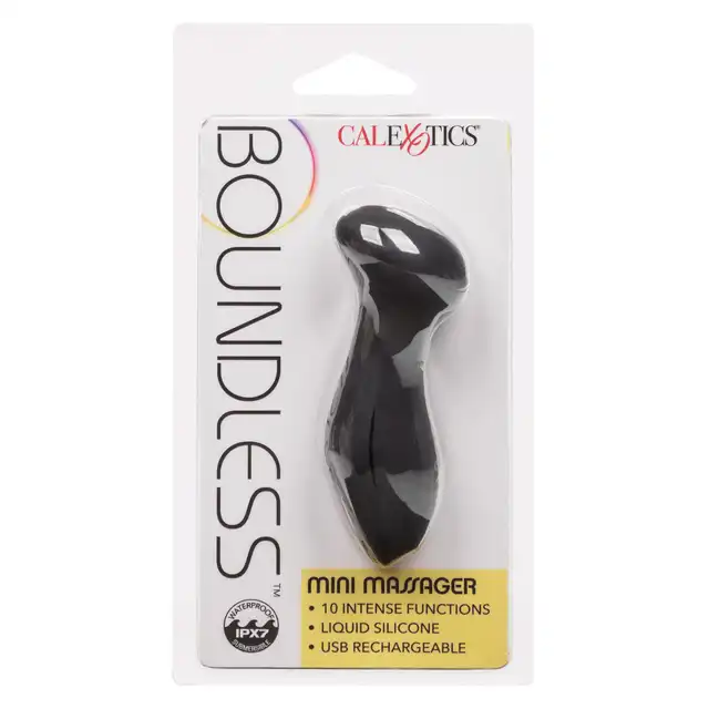 CalExotics - Boundless Mini Massager. Mini masażer o zaokrąglonym kształcie, idealny do pełnego i intensywnego stymulowania