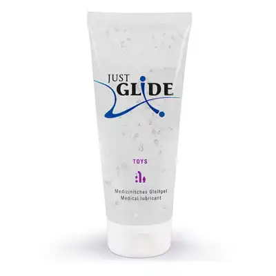 Just Glide - Toys Lubricant 200 ml. Gęsty żel na bazie wody, zapewniający doskonałe nawilżenie i poślizg, bezpieczny dla prezerwatyw i zabawek erotycznych
