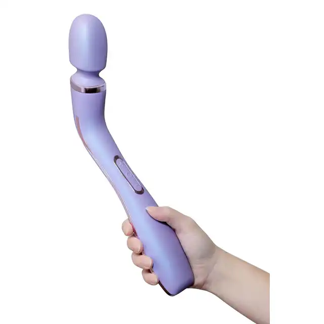 Wellness - Eternal Wand Purple. Silikonowa, lawendowa magiczna różdżka na pilota bezprzewodowego. Niesamowite doznania z 10 trybami wibracji