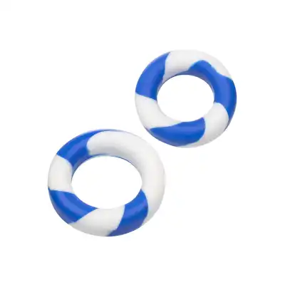 Admiral - 2 Ring Set. Zestaw dwóch silikonowych pierścieni erekcyjnych o różnych średnicach, podwójne wzmocnienie erekcji