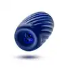Blush - Rize Turbine Stroker Blue. Dwustronny masturbator kieszonkowy o wyjątkowych strukturach stymulacyjnych