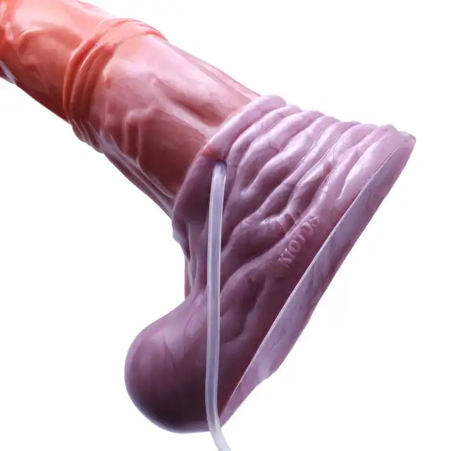Kiotos Monstar - Dildo Beast 58 XL Squirt. Ogromne dildo w kształcie członka bestii, penis z wytryskiem. Bestia intensywnych doznań