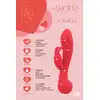 Amour - Rabbit Vibe Camille. Czerwony, elegancki wibrator z króliczkiem i 2 silniczkami o wodoodporności IPX6