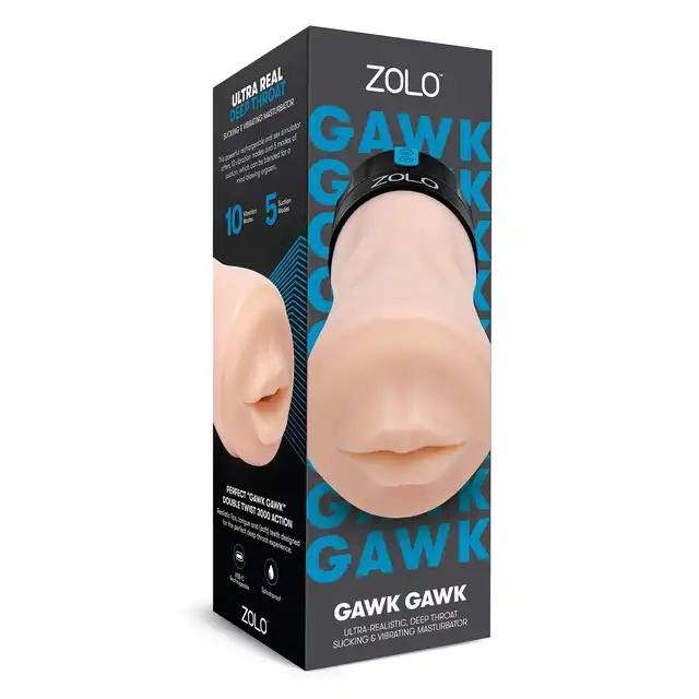 Zolo - Vibrating Deep Throat Gawk Gawk Blowbot - najnowocześniejszy symulator seksu oralnego! Głębokie i potężne 